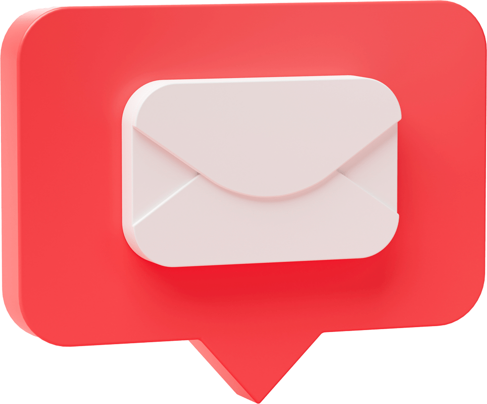 email-envelope-inbox-shape-social-media-notification-icon-speech-bubbles-3d-cartoon-banner-website-ui-pink-background-3d-rendering-illustration