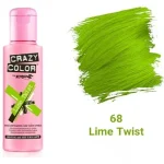 رنگ مو فانتزی کریزی کالر crazy color شماره 68 (Lime Twist)