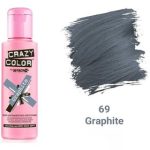 رنگ مو فانتزی کریزی کالر crazy color شماره 69 (Graphite)