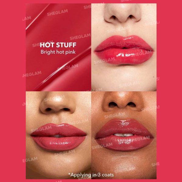 رژلب اتودی حجم دهنده شیگلم sheglam رنگ hot stuff - image 2