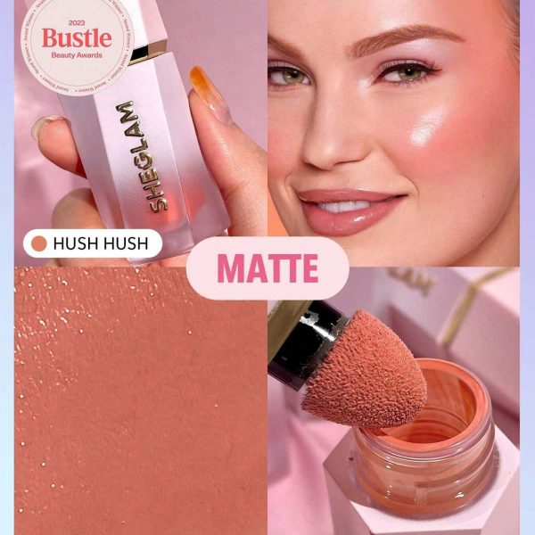 رژگونه مایع شیگلم sheglam رنگ hush hush - image 4