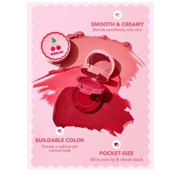 پالت رژگونه و رژلب گیلاسی شیگلم sheglam - image 5