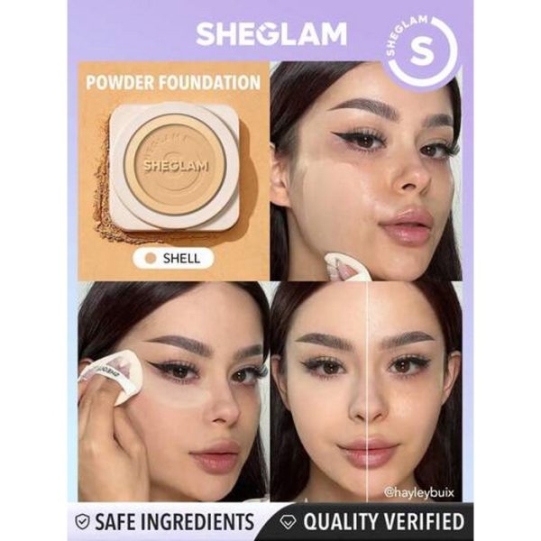 پنکک کرم پودری شیگلم sheglam رنگ shell - image 3