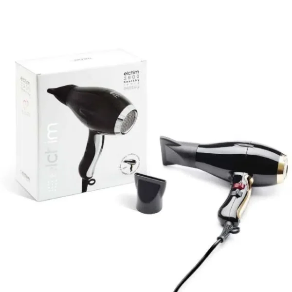 سشوار الچیم elchim مدل 3900 healthy ionic رنگ مشکی طلایی - image 6