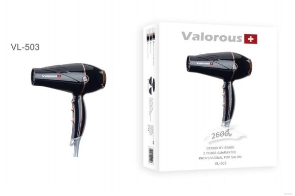 سشوار حرفه ای ولروس valorous مدل vl-503 توان 2600 وات - image 2