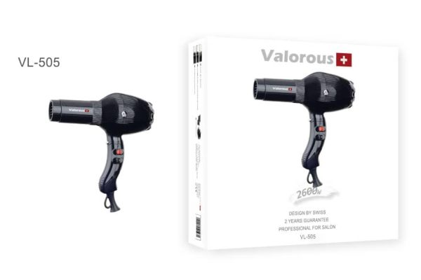 سشوار حرفه ای ولروس valorous مدل vl-505 توان 2600 وات - image 2