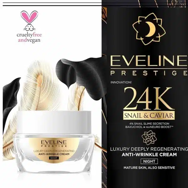 کرم ضد چروک شب حلزون و خاویار اولاین eveline - image 3