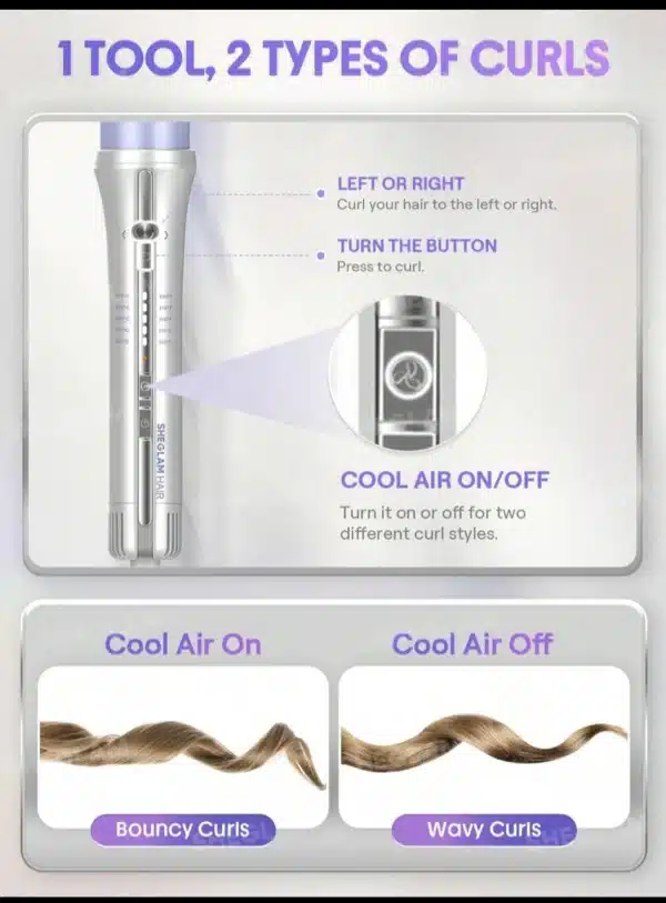 دستگاه حالت دهنده مو شیگلم مدل cool lock airflow سایز 32 - image 6