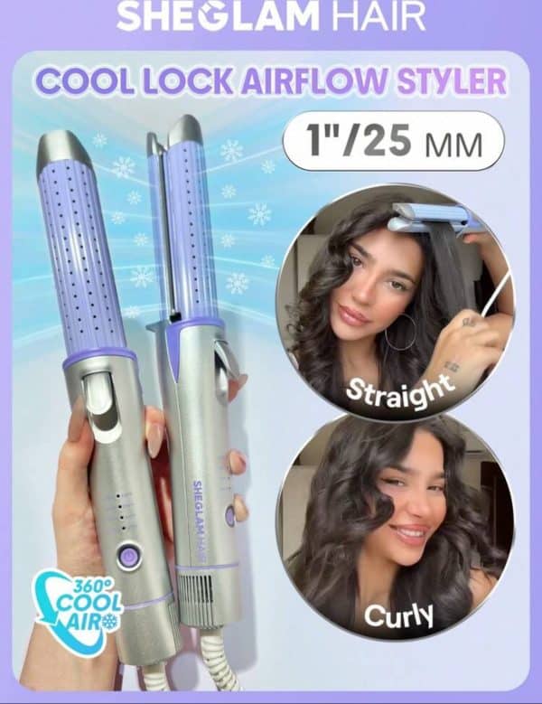 دستگاه حالت دهنده مو شیگلم مدل cool lock airflow سایز ۲۵ - image 2